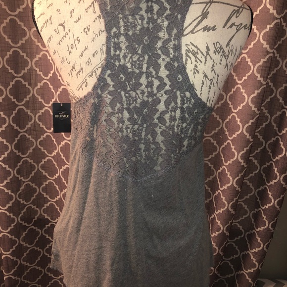 Grey hollister tank top - Picture 2 of 3